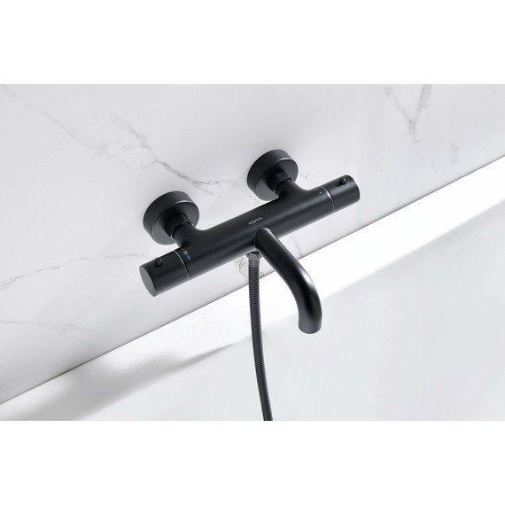 Смеситель для ванны Aquatek Европа AQ1343MB, чёрный матовый, Цвет производителя: чёрный матовый фото 3