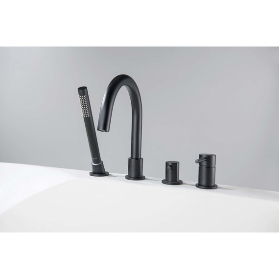 Смеситель для ванны Aquatek Европа AQ1348MB, чёрный матовый, Цвет производителя: чёрный матовый фото 5