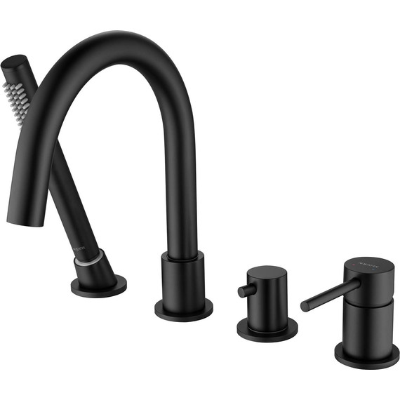 Смеситель для ванны Aquatek Европа AQ1348MB, чёрный матовый, Цвет производителя: чёрный матовый фото 6