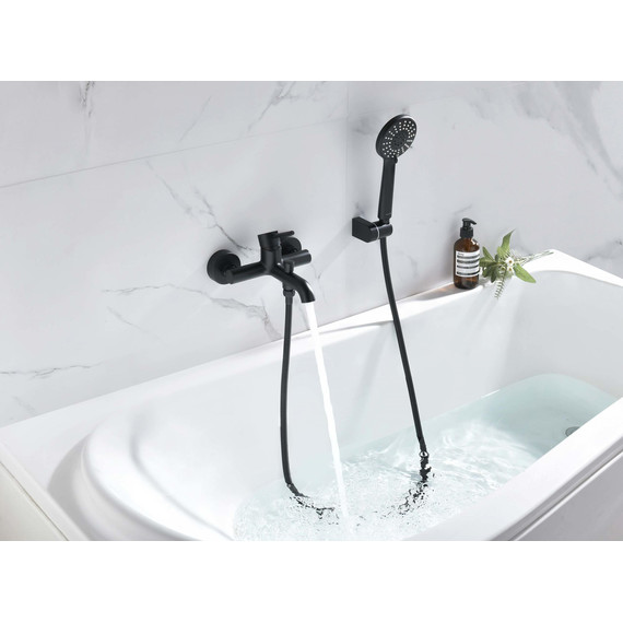 Смеситель для ванны Aquatek Европа AQ1349MB, чёрный матовый, Цвет производителя: чёрный матовый фото 11