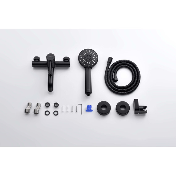 Смеситель для ванны Aquatek Европа AQ1349MB, чёрный матовый, Цвет производителя: чёрный матовый фото 12