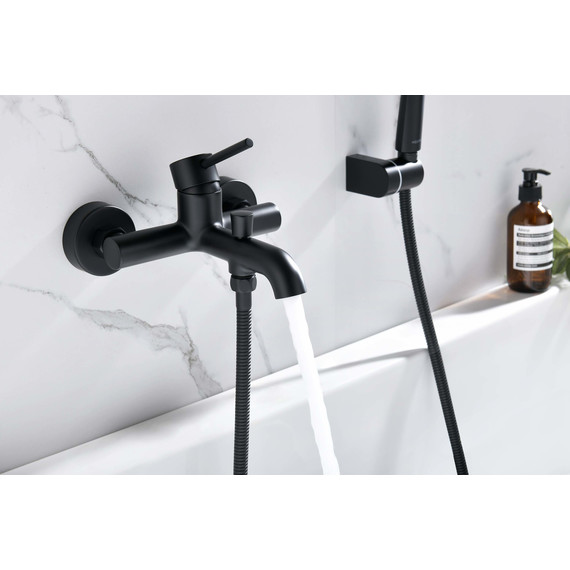 Смеситель для ванны Aquatek Европа AQ1349MB, чёрный матовый, Цвет производителя: чёрный матовый фото 5