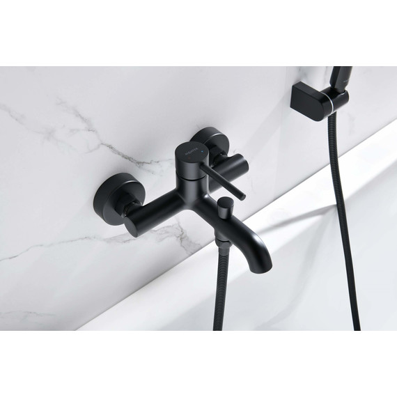 Смеситель для ванны Aquatek Европа AQ1349MB, чёрный матовый, Цвет производителя: чёрный матовый фото 7