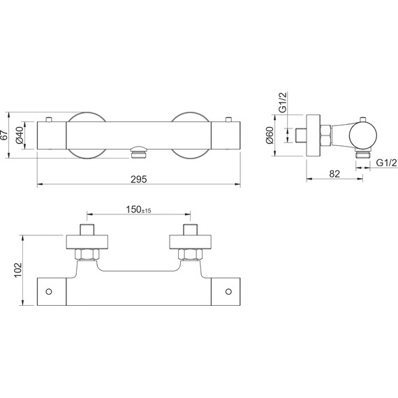 Смеситель для душа Aquatek Европа AQ1363MB, чёрный матовый, Цвет производителя: чёрный матовый фото 5