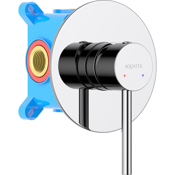 Смеситель для душа Aquatek Европа AQ1366CR (со скрытой частью), Цвет производителя: хром - 2 Смеситель для душа Aquatek Европа AQ1366CR (со скрытой частью), Цвет производителя: хром фото 2
