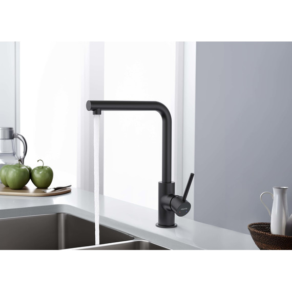 Смеситель для кухни Aquatek Европа AQ1380MB, чёрный матовый, Цвет производителя: чёрный матовый фото 3