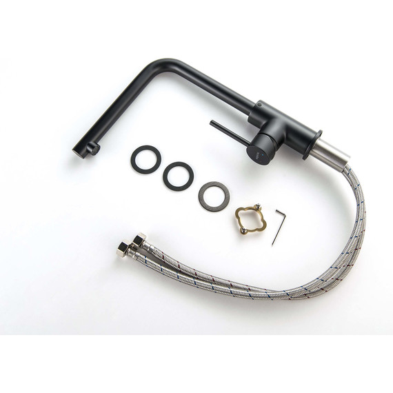 Смеситель для кухни Aquatek Европа AQ1380MB, чёрный матовый, Цвет производителя: чёрный матовый фото 9