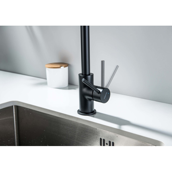 Смеситель для кухни Aquatek Европа AQ1380MB, чёрный матовый, Цвет производителя: чёрный матовый фото 11