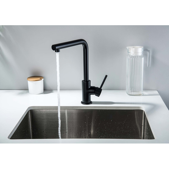 Смеситель для кухни Aquatek Европа AQ1380MB, чёрный матовый, Цвет производителя: чёрный матовый фото 12