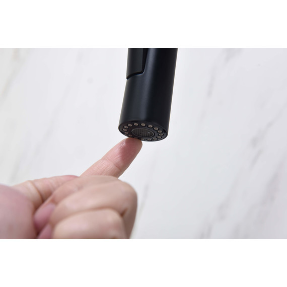 Смеситель для кухни Aquatek Европа AQ1384MB, чёрный матовый, Цвет производителя: чёрный матовый фото 9