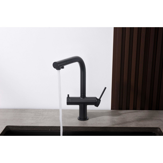 Смеситель для кухни Aquatek Европа AQ1385MB, чёрный матовый, Цвет производителя: чёрный матовый - 3 Смеситель для кухни Aquatek Европа AQ1385MB, чёрный матовый, Цвет производителя: чёрный матовый фото 3