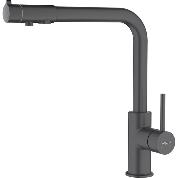 Смеситель для кухни Aquatek Европа AQ1386MB, чёрный матовый, Цвет производителя: чёрный матовый - 2 Смеситель для кухни Aquatek Европа AQ1386MB, чёрный матовый, Цвет производителя: чёрный матовый фото 2