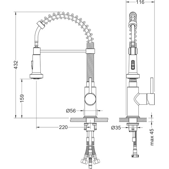 Смеситель для кухни Aquatek Европа AQ1387CR, Цвет производителя: хром - 9 Смеситель для кухни Aquatek Европа AQ1387CR, Цвет производителя: хром фото 9