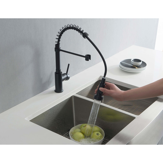 Смеситель для кухни Aquatek Европа AQ1387MB, чёрный матовый, Цвет производителя: чёрный матовый - 6 Смеситель для кухни Aquatek Европа AQ1387MB, чёрный матовый, Цвет производителя: чёрный матовый фото 6