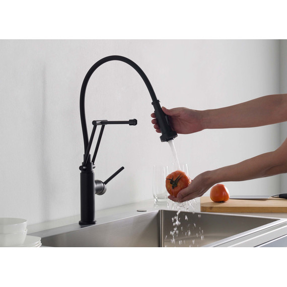 Смеситель для кухни Aquatek Европа AQ1388MB, чёрный матовый, Цвет производителя: чёрный матовый фото 5