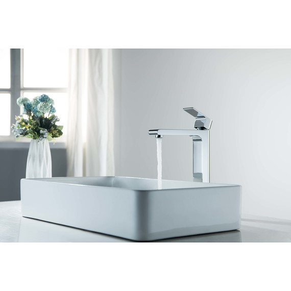 Смеситель для раковины высокий Aquatek Лира AQ1404CR, Цвет производителя: хром фото 3