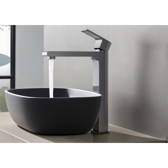 Смеситель для раковины высокий Aquatek Лира AQ1404CR, Цвет производителя: хром фото 4