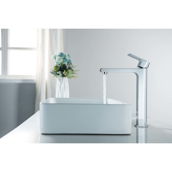 Смеситель для раковины высокий Aquatek Лира AQ1404CR, Цвет производителя: хром фото 5