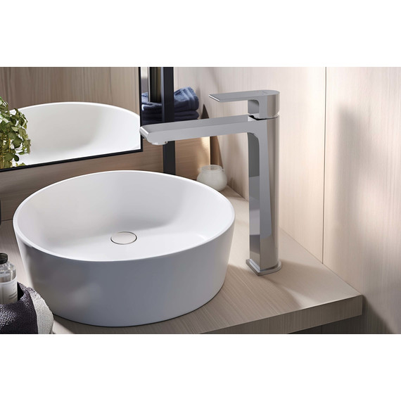 Смеситель для раковины высокий Aquatek Лира AQ1404CR, Цвет производителя: хром фото 6