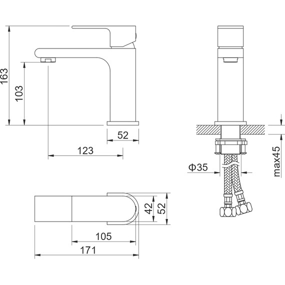 Смеситель для раковины Aquatek Лира AQ1410CR, Цвет производителя: хром - 6 Смеситель для раковины Aquatek Лира AQ1410CR, Цвет производителя: хром фото 6