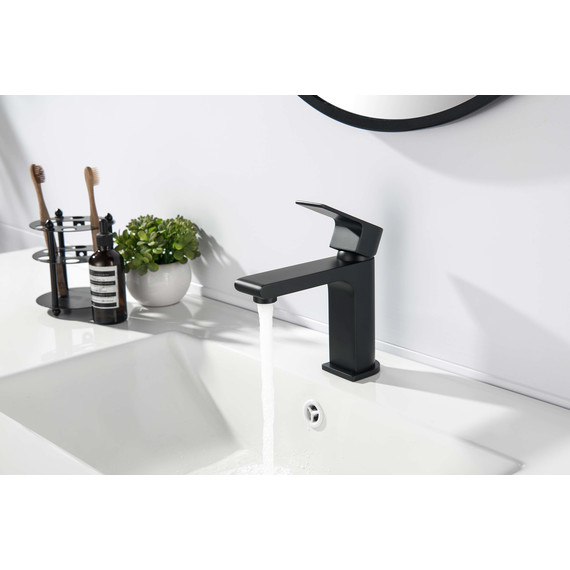 Смеситель для раковины Aquatek Лира AQ1410MB, чёрный матовый, Цвет производителя: чёрный матовый - 2 Смеситель для раковины Aquatek Лира AQ1410MB, чёрный матовый, Цвет производителя: чёрный матовый фото 2