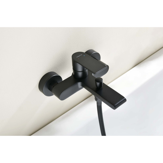 Смеситель для ванны Aquatek Лира AQ1440MB, чёрный матовый, Цвет производителя: чёрный матовый фото 2