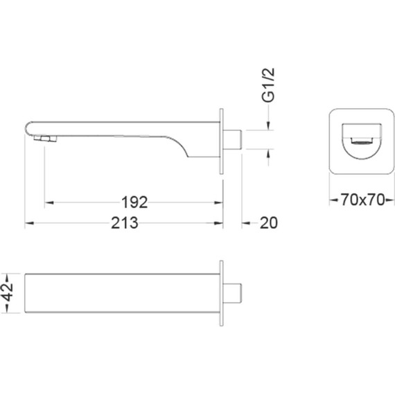 Излив для ванны Aquatek Лира AQ1441MB, чёрный матовый - 3 Излив для ванны Aquatek Лира AQ1441MB, чёрный матовый фото 3