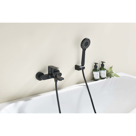 Смеситель для ванны Aquatek Лира AQ1449MB, чёрный матовый, Цвет производителя: чёрный матовый фото 4