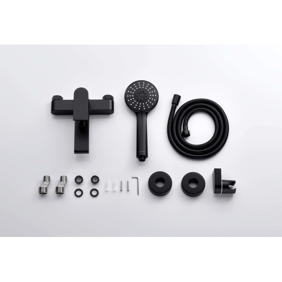 Смеситель для ванны Aquatek Лира AQ1449MB, чёрный матовый, Цвет производителя: чёрный матовый фото 5