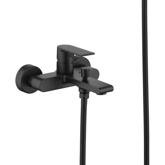 Смеситель для ванны Aquatek Лира AQ1449MB, чёрный матовый, Цвет производителя: чёрный матовый фото 3
