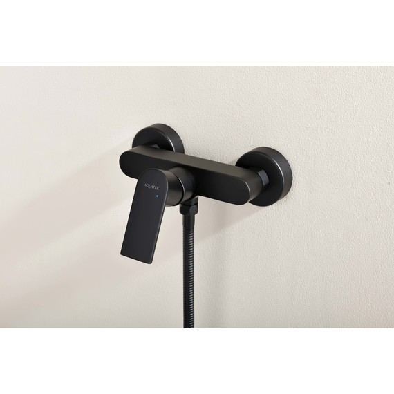 Смеситель для душа Aquatek Лира AQ1460MB, чёрный матовый, Цвет производителя: чёрный матовый фото 3