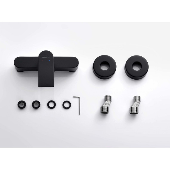 Смеситель для душа Aquatek Лира AQ1460MB, чёрный матовый, Цвет производителя: чёрный матовый фото 4