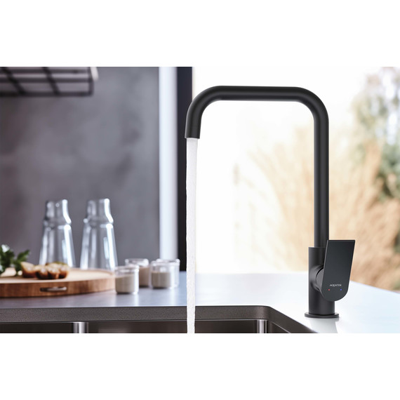 Смеситель для кухни Aquatek Лира AQ1480MB, чёрный матовый, Цвет производителя: чёрный матовый фото 4