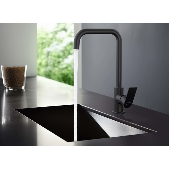 Смеситель для кухни Aquatek Лира AQ1480MB, чёрный матовый, Цвет производителя: чёрный матовый фото 6