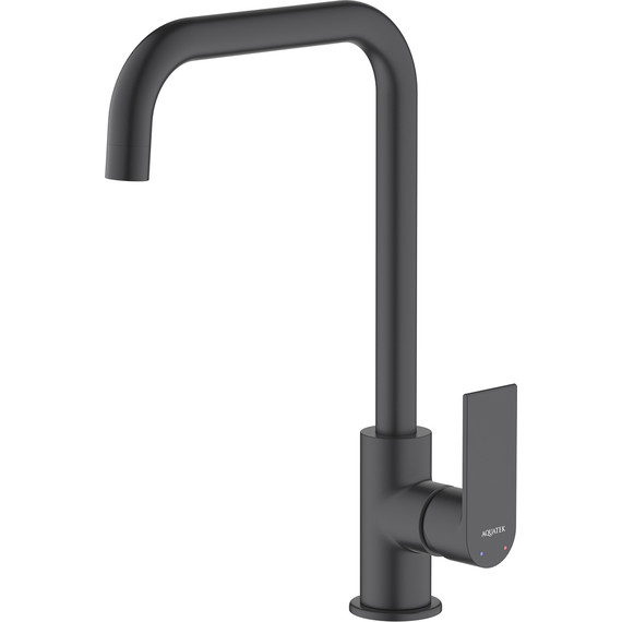 Смеситель для кухни Aquatek Лира AQ1480MB, чёрный матовый, Цвет производителя: чёрный матовый фото 2