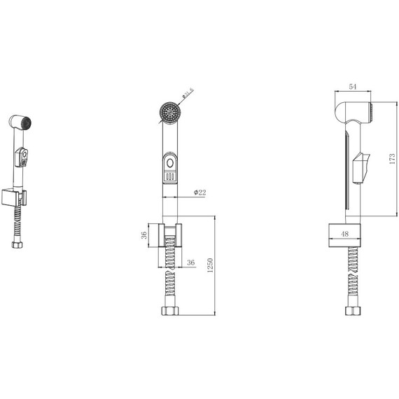 Гигиенический душ Aquatek  AQ2050CR - 4 Гигиенический душ Aquatek  AQ2050CR фото 4