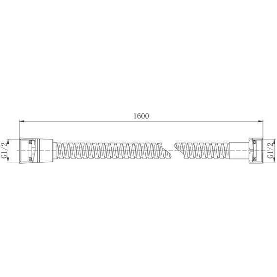 Душевой шланг Aquatek  AQ2101MB, чёрный матовый фото 4