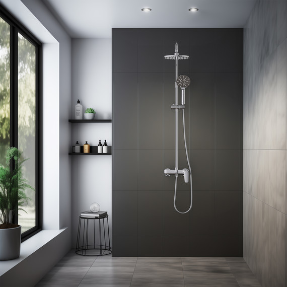 Душевая стойка Aquatek Бетта AQ2140CR, Цвет производителя: хром - 3 Душевая стойка Aquatek Бетта AQ2140CR, Цвет производителя: хром фото 3