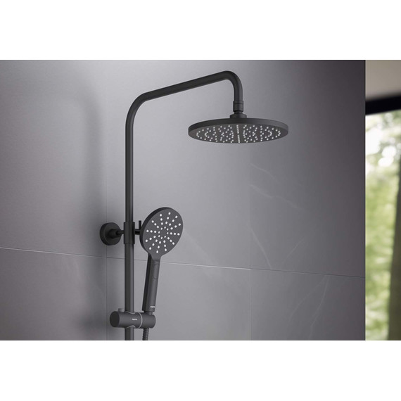 Душевая стойка с термостатом Aquatek Европа AQ2343MB, чёрный матовый, Цвет производителя: чёрный матовый фото 5