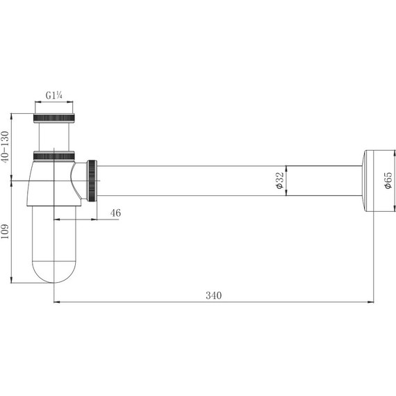 Сифон для умывальника Aquatek  AQ6011CR фото 2
