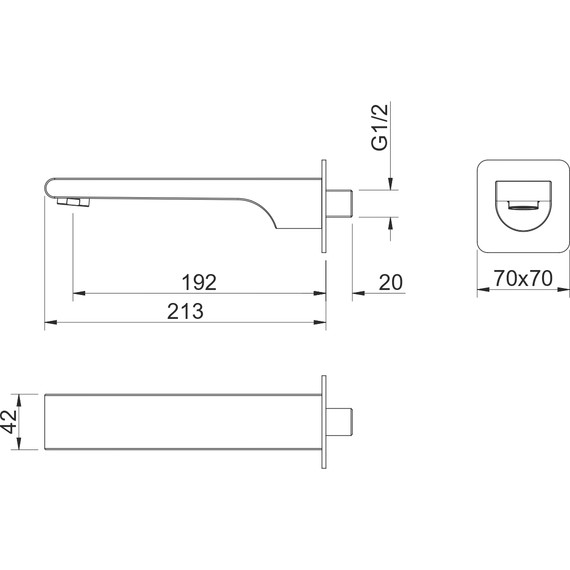 Излив для ванны Aquatek Лира AQ1441MB, чёрный матовый - 4 Излив для ванны Aquatek Лира AQ1441MB, чёрный матовый фото 4