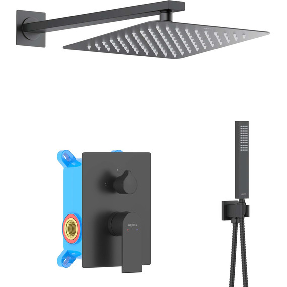 Душевая система для душа Aquatek Лира AQ1472MB (со скрытой частью) чёрный матовый, Цвет производителя: чёрный матовый фото 2