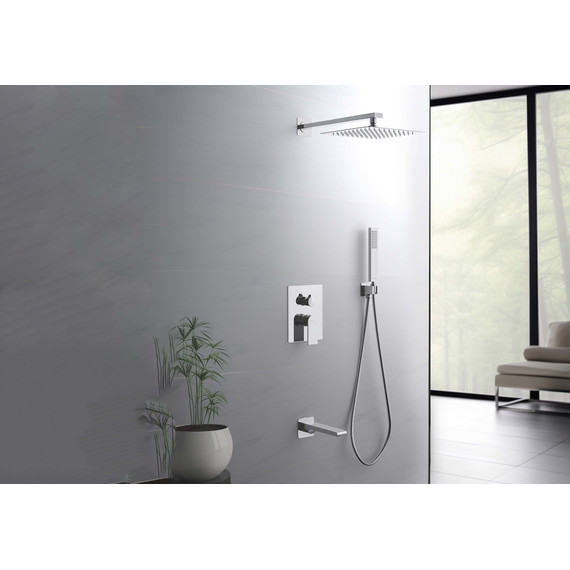 Душевая система для ванны Aquatek Лира AQ1473CR (со скрытой частью), Цвет производителя: хром - 2 Душевая система для ванны Aquatek Лира AQ1473CR (со скрытой частью), Цвет производителя: хром фото 2