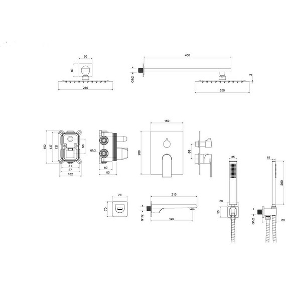Душевая система для ванны Aquatek Лира AQ1473CR (со скрытой частью), Цвет производителя: хром - 4 Душевая система для ванны Aquatek Лира AQ1473CR (со скрытой частью), Цвет производителя: хром фото 4