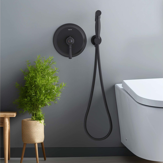 Набор для гигиенического душа Aquatek Классик AQ1519MB (со скрытой частью) чёрный матовый - 3 Набор для гигиенического душа Aquatek Классик AQ1519MB (со скрытой частью) чёрный матовый фото 3