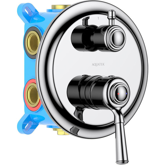 Смеситель для ванны Aquatek Классик AQ1547CR (со скрытой частью), Цвет производителя: хром фото 2