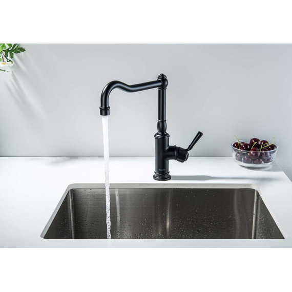 Смеситель для кухни Aquatek Классик AQ1580MB, чёрный матовый, Цвет производителя: чёрный матовый фото 8