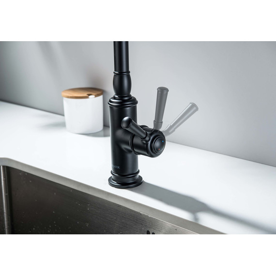 Смеситель для кухни Aquatek Классик AQ1580MB, чёрный матовый, Цвет производителя: чёрный матовый фото 9