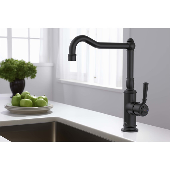 Смеситель для кухни Aquatek Классик AQ1580MB, чёрный матовый, Цвет производителя: чёрный матовый фото 2