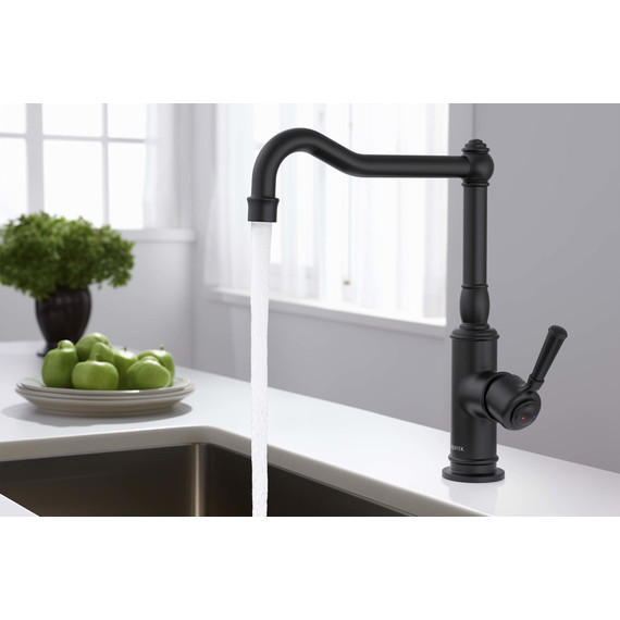 Смеситель для кухни Aquatek Классик AQ1580MB, чёрный матовый, Цвет производителя: чёрный матовый фото 3